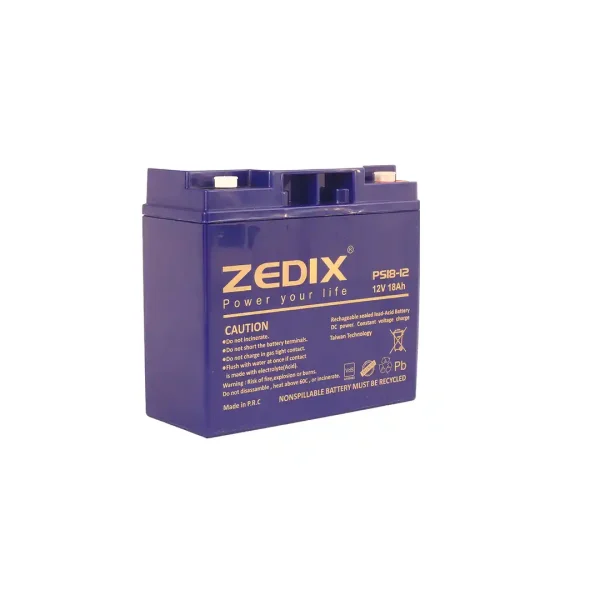 باتری خشک 12 ولت 18 آمپر ZEDIX