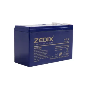 باتری خشک 12 ولت 7 آمپر ZEDIX